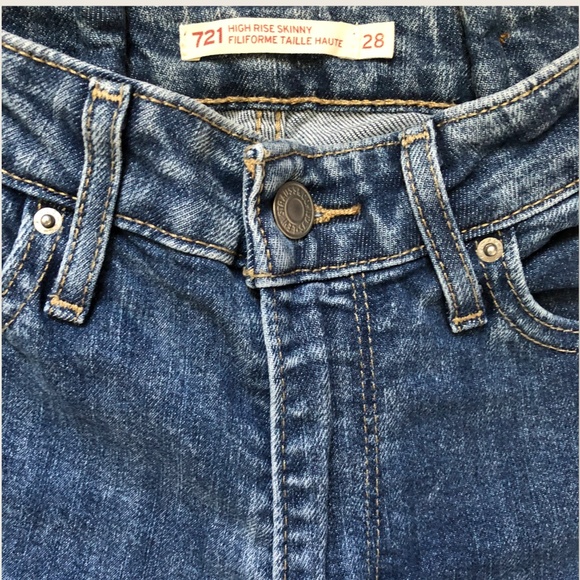 Levis 721 High Rise Skinny - Picture 2 of 4